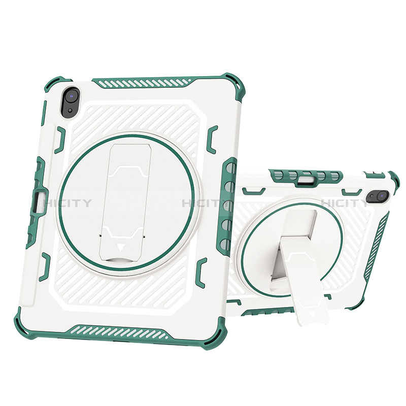 Funda Bumper Silicona y Plastico Mate Carcasa con Soporte L09 para Apple iPad 10.9 (2022)