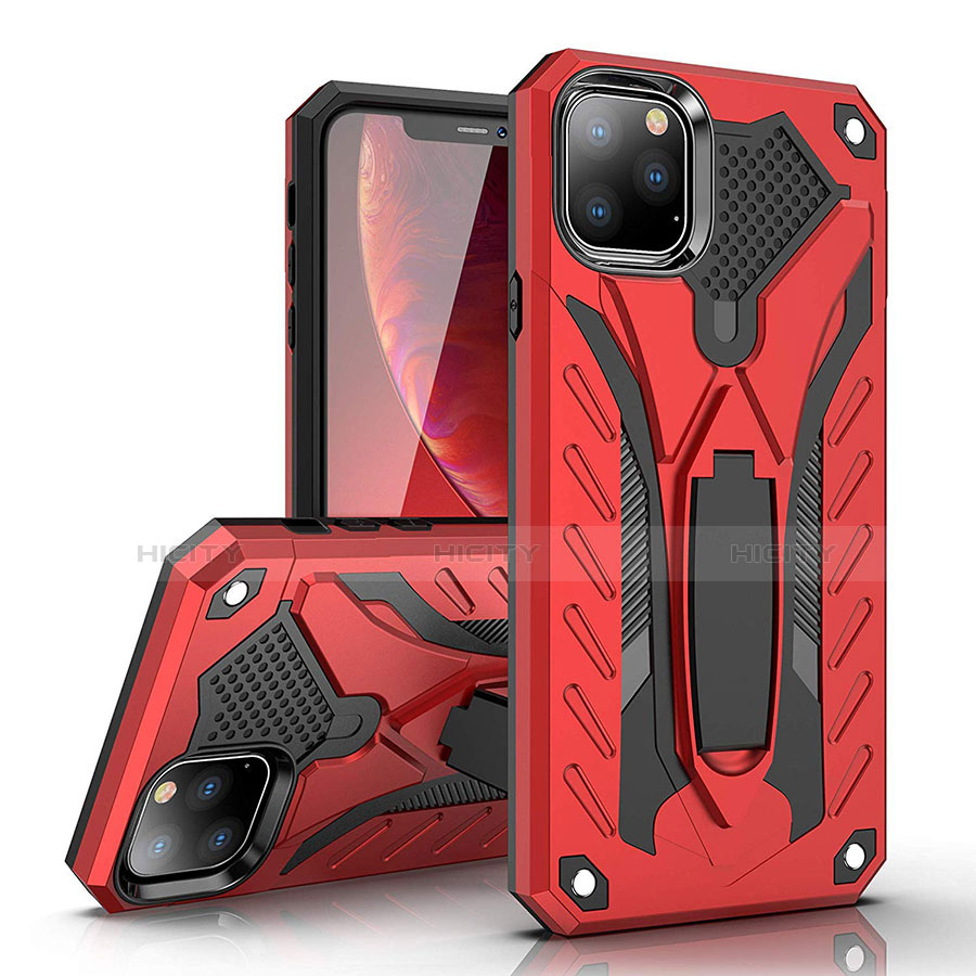 Funda Bumper Silicona y Plastico Mate Carcasa con Soporte para Apple iPhone 11 Pro Max