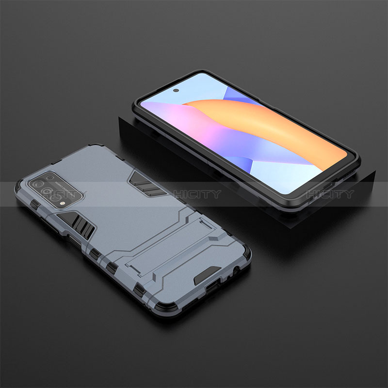 Funda Bumper Silicona y Plastico Mate Carcasa con Soporte para Huawei Honor 10X Lite