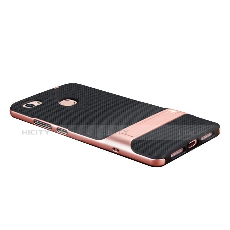 Funda Bumper Silicona y Plastico Mate Carcasa con Soporte para Huawei Honor Note 8