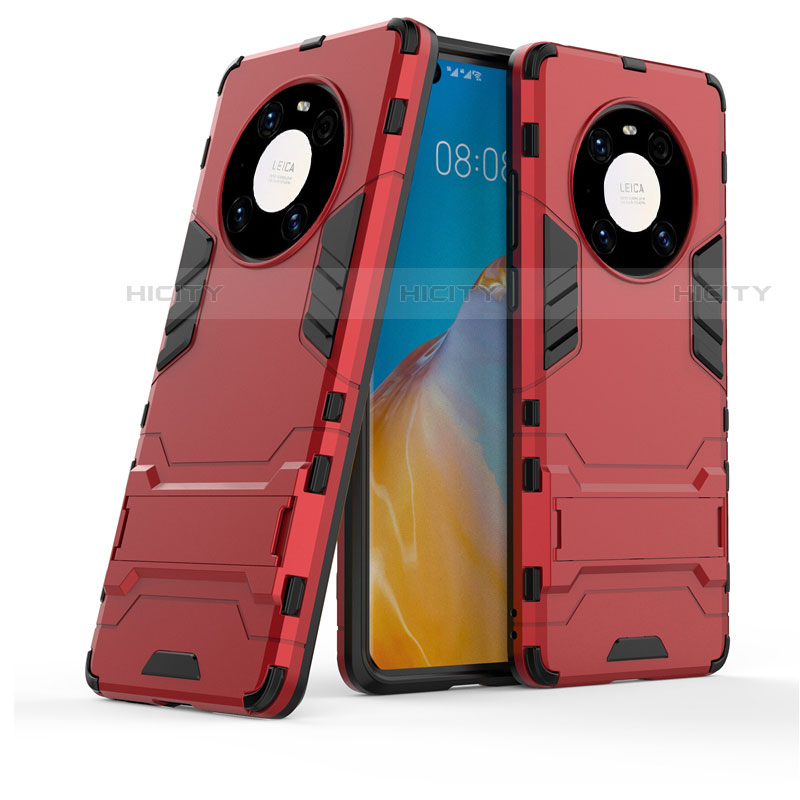 Funda Bumper Silicona y Plastico Mate Carcasa con Soporte para Huawei Mate 40