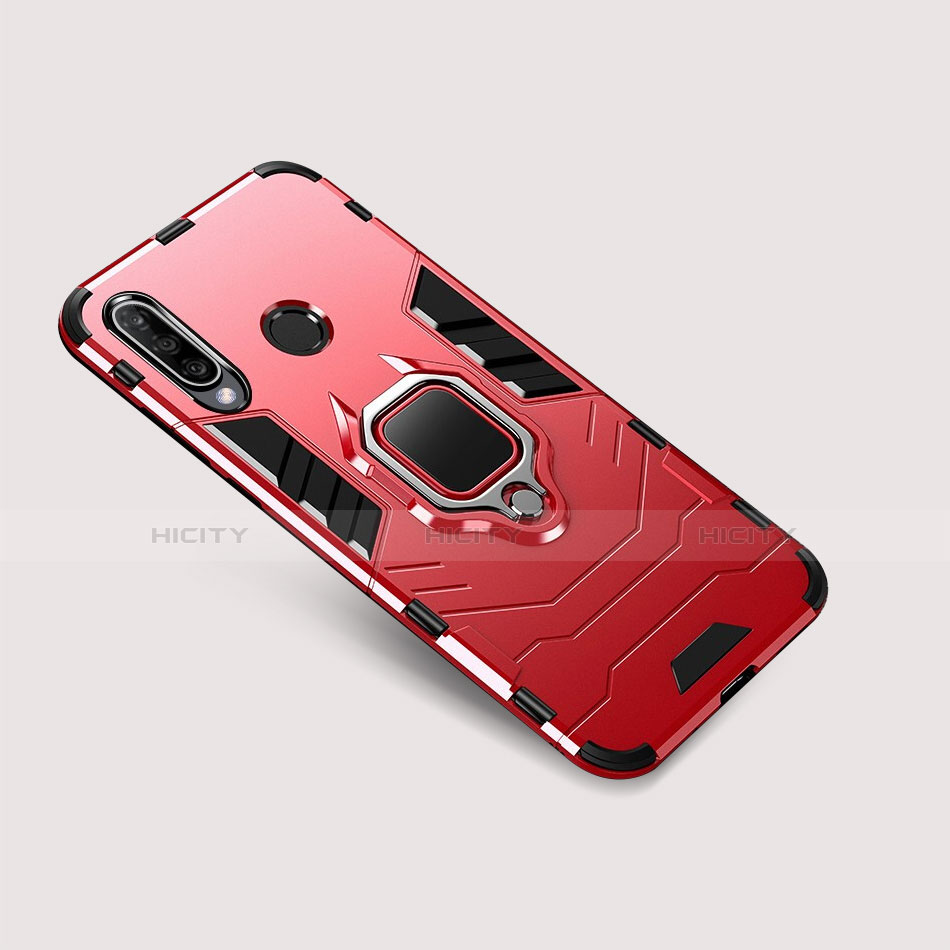 Funda Bumper Silicona y Plastico Mate Carcasa con Soporte para Huawei P30 Lite