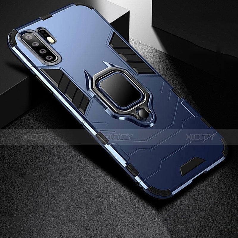 Funda Bumper Silicona y Plastico Mate Carcasa con Soporte para Huawei P30 Pro