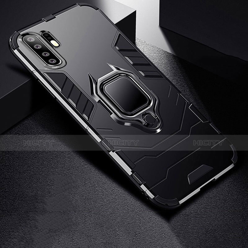 Funda Bumper Silicona y Plastico Mate Carcasa con Soporte para Huawei P30 Pro New Edition