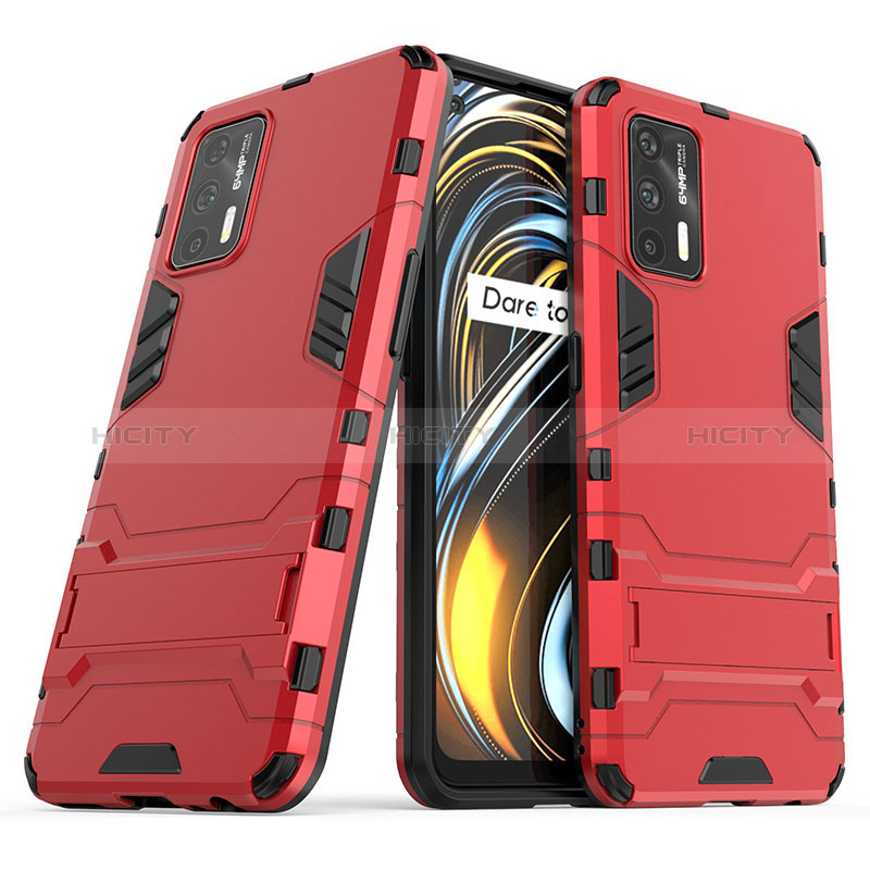 Funda Bumper Silicona y Plastico Mate Carcasa con Soporte para Realme GT 5G