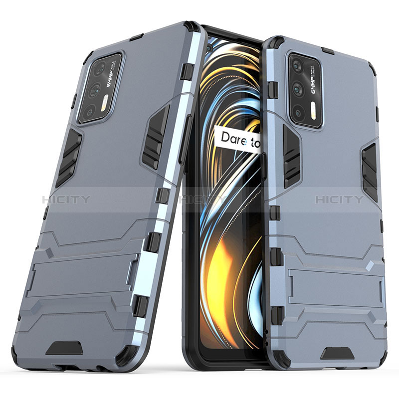 Funda Bumper Silicona y Plastico Mate Carcasa con Soporte para Realme GT Neo 2T 5G