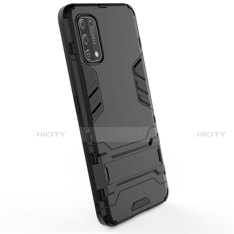 Funda Bumper Silicona y Plastico Mate Carcasa con Soporte para Realme X7 Pro 5G