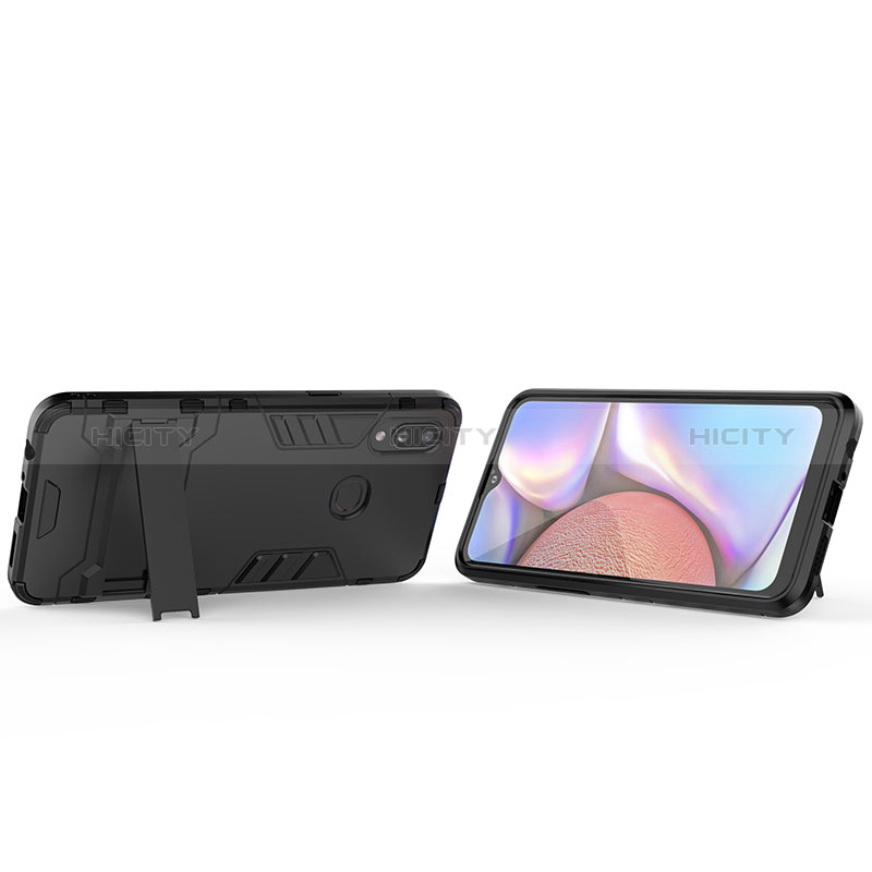 Funda Bumper Silicona y Plastico Mate Carcasa con Soporte para Samsung Galaxy A10s