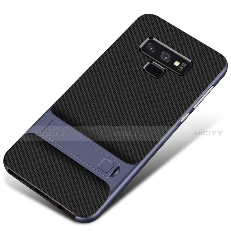 Funda Bumper Silicona y Plastico Mate Carcasa con Soporte para Samsung Galaxy Note 9