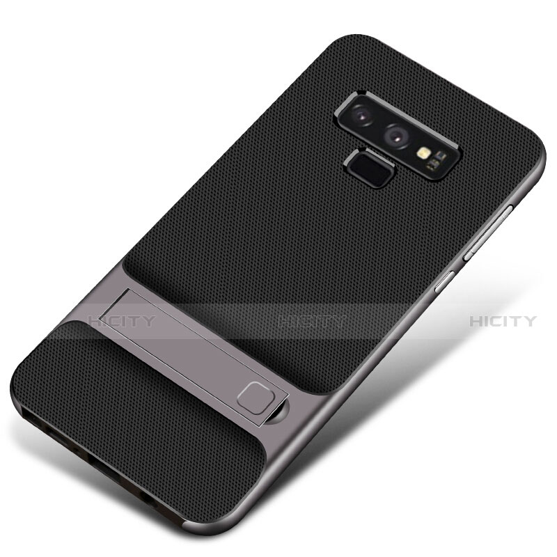 Funda Bumper Silicona y Plastico Mate Carcasa con Soporte para Samsung Galaxy Note 9