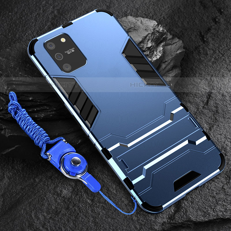 Funda Bumper Silicona y Plastico Mate Carcasa con Soporte para Samsung Galaxy S10 Lite