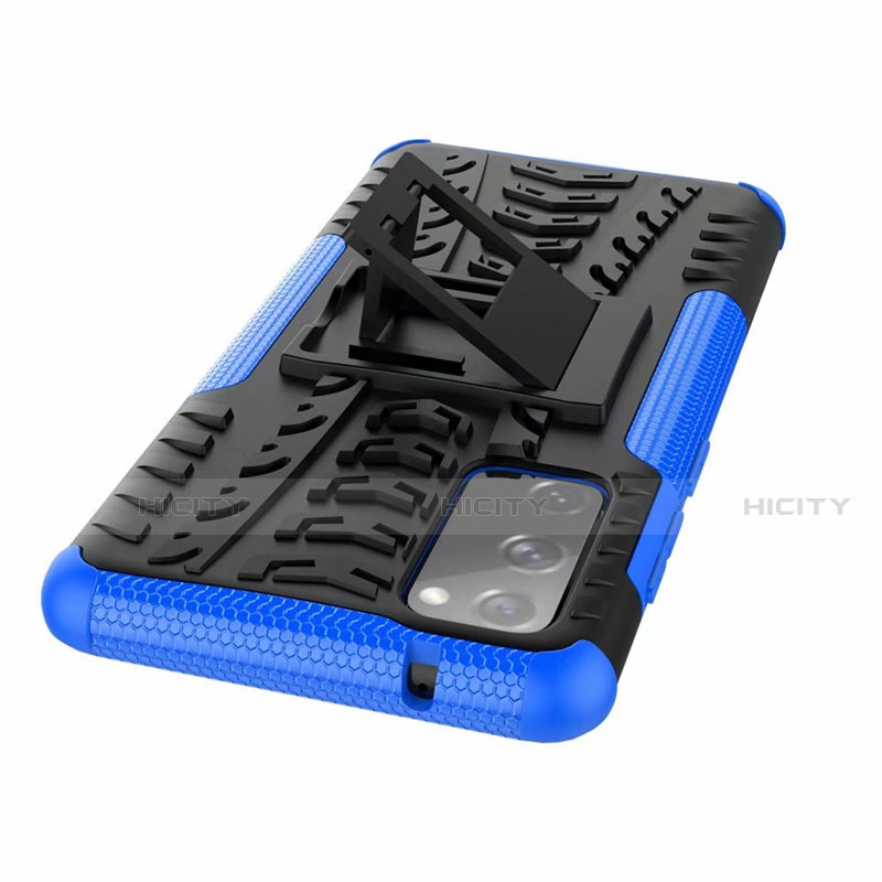 Funda Bumper Silicona y Plastico Mate Carcasa con Soporte para Samsung Galaxy S20 FE ((2022)) 5G