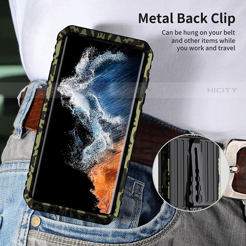 Funda Bumper Silicona y Plastico Mate Carcasa con Soporte para Samsung Galaxy S21 Ultra 5G
