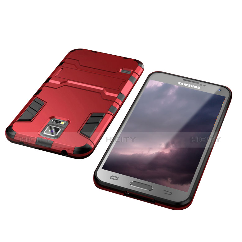 Funda Bumper Silicona y Plastico Mate Carcasa con Soporte para Samsung Galaxy S5 G900F G903F