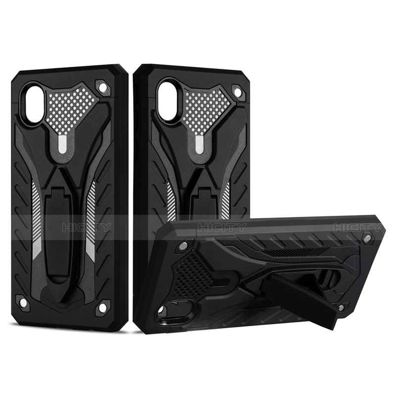 Funda Bumper Silicona y Plastico Mate Carcasa con Soporte para Samsung Galaxy XCover Pro