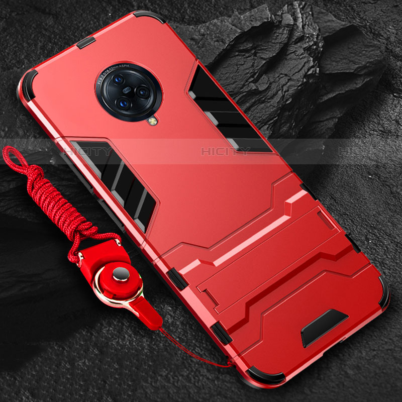 Funda Bumper Silicona y Plastico Mate Carcasa con Soporte para Vivo Nex 3