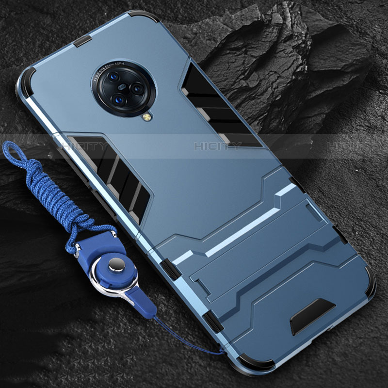 Funda Bumper Silicona y Plastico Mate Carcasa con Soporte para Vivo Nex 3S