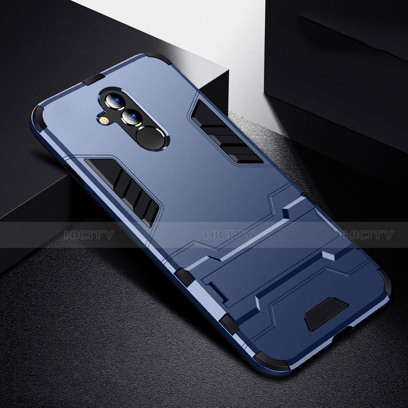 Funda Bumper Silicona y Plastico Mate Carcasa con Soporte R01 para Huawei Mate 20 Lite