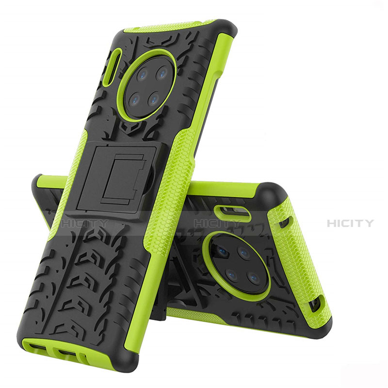 Funda Bumper Silicona y Plastico Mate Carcasa con Soporte R01 para Huawei Mate 30 Pro