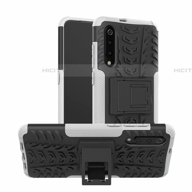 Funda Bumper Silicona y Plastico Mate Carcasa con Soporte R01 para Samsung Galaxy A70S