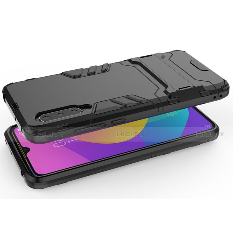 Funda Bumper Silicona y Plastico Mate Carcasa con Soporte R02 para Xiaomi Mi A3