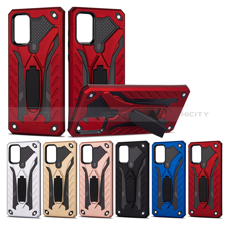 Funda Bumper Silicona y Plastico Mate Carcasa con Soporte YF1 para Samsung Galaxy S20 5G