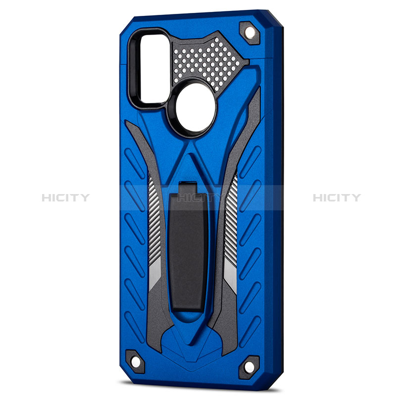 Funda Bumper Silicona y Plastico Mate Carcasa con Soporte YF2 para Samsung Galaxy M30s