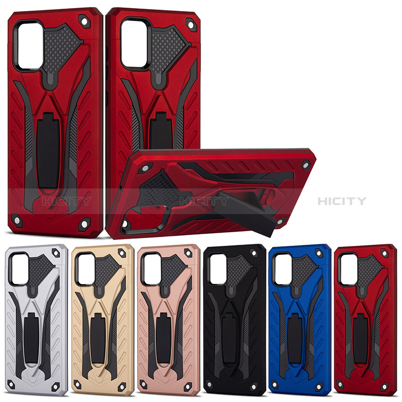 Funda Bumper Silicona y Plastico Mate Carcasa con Soporte YF2 para Samsung Galaxy M40S