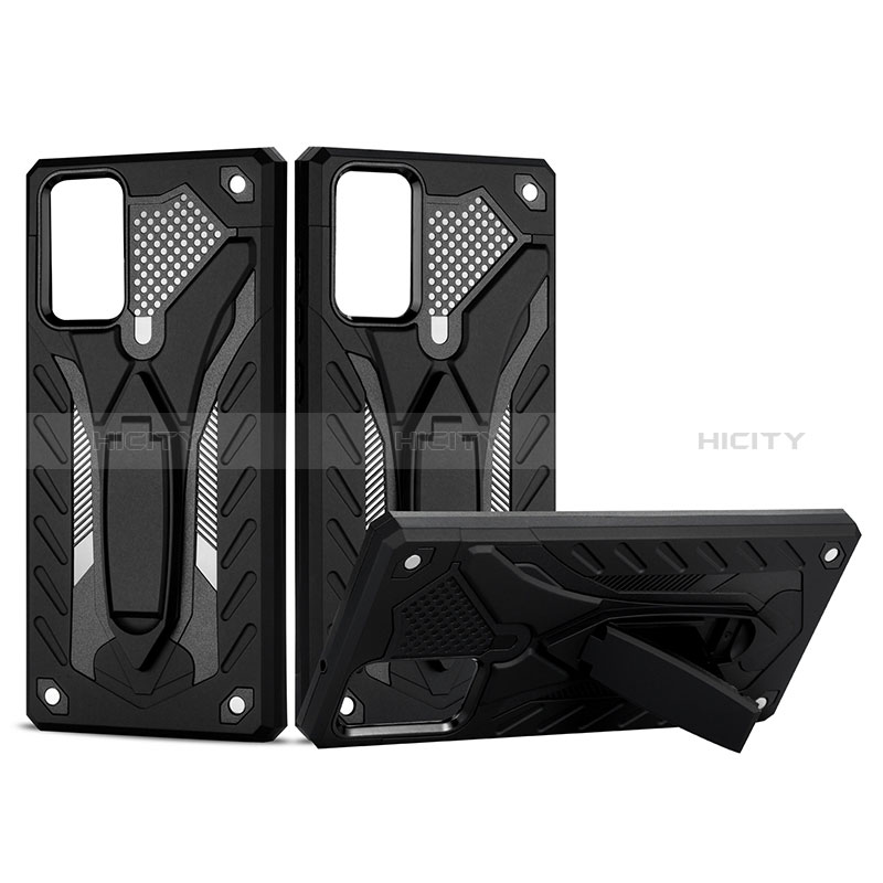 Funda Bumper Silicona y Plastico Mate Carcasa con Soporte YF2 para Samsung Galaxy Note 20 5G