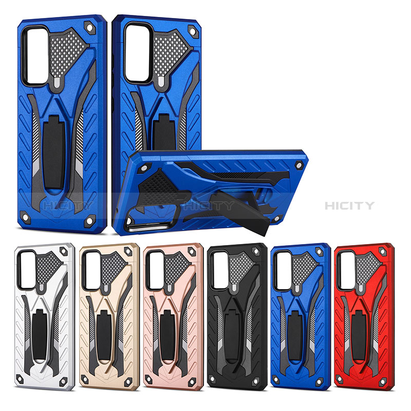 Funda Bumper Silicona y Plastico Mate Carcasa con Soporte YF2 para Samsung Galaxy S20 FE 5G