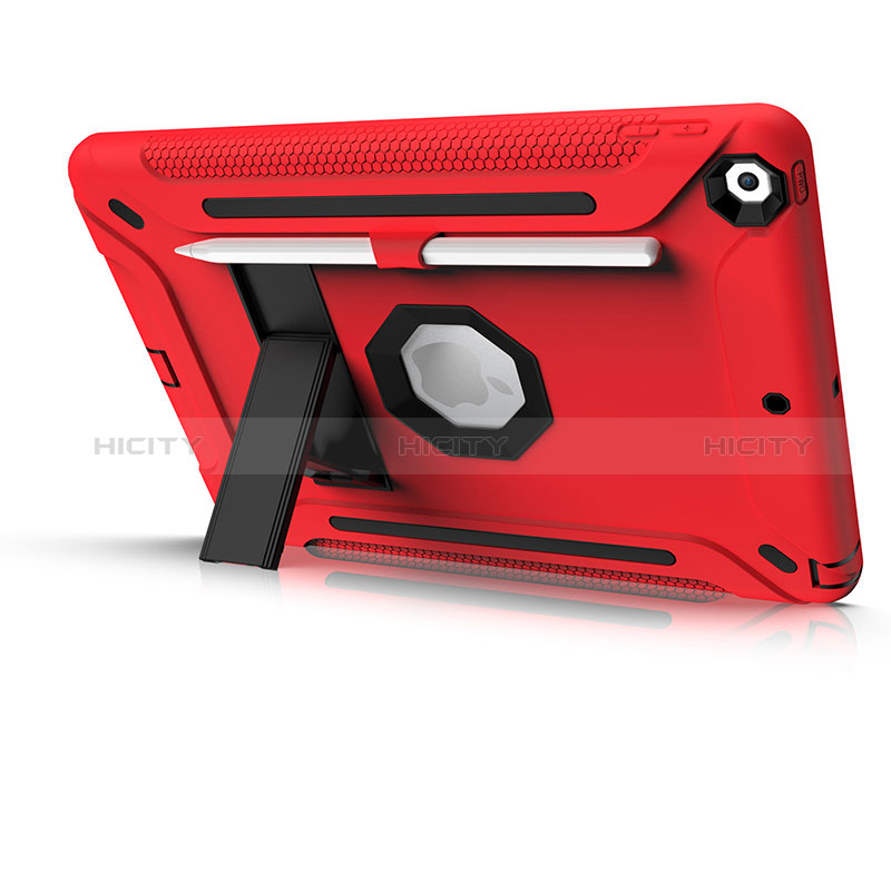 Funda Bumper Silicona y Plastico Mate Carcasa con Soporte YJ1 para Apple iPad 10.2 (2021)