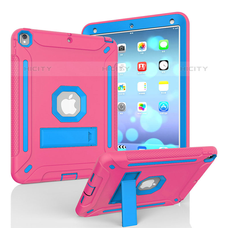 Funda Bumper Silicona y Plastico Mate Carcasa con Soporte YJ1 para Apple iPad Air 3