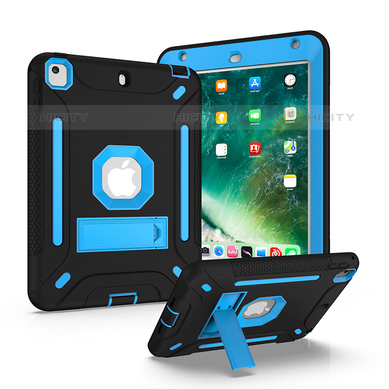 Funda Bumper Silicona y Plastico Mate Carcasa con Soporte YJ2 para Apple iPad Mini 4