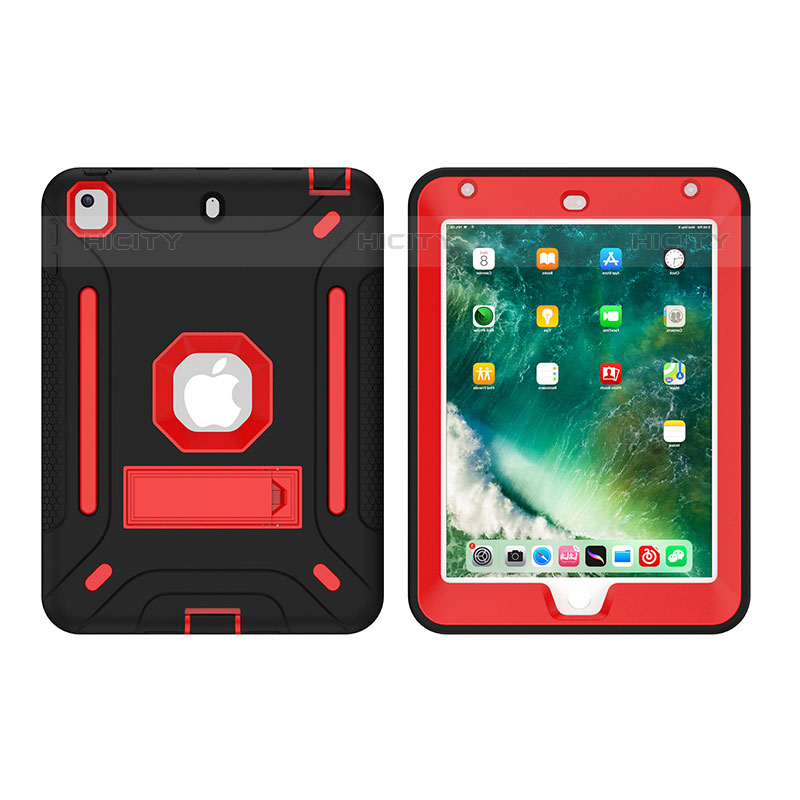 Funda Bumper Silicona y Plastico Mate Carcasa con Soporte YJ2 para Apple iPad Mini 4