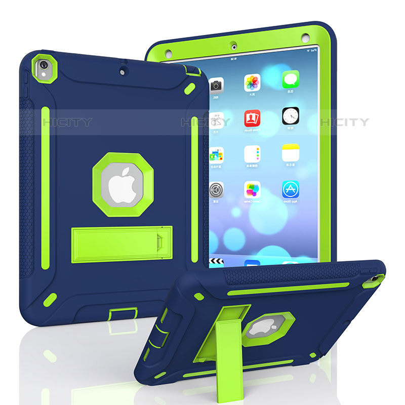 Funda Bumper Silicona y Plastico Mate Carcasa con Soporte YJ2 para Apple iPad Pro 10.5