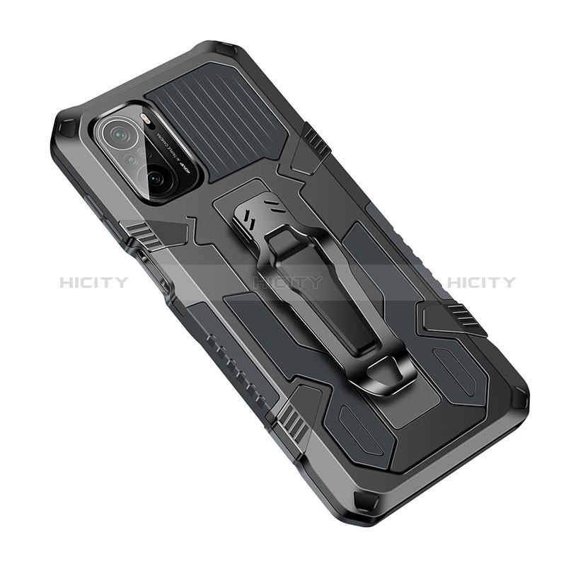 Funda Bumper Silicona y Plastico Mate Carcasa con Soporte ZJ2 para Xiaomi Mi 11i 5G