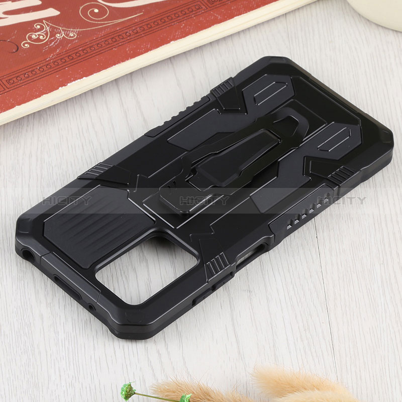 Funda Bumper Silicona y Plastico Mate Carcasa con Soporte ZJ2 para Xiaomi Redmi 10 (2022)