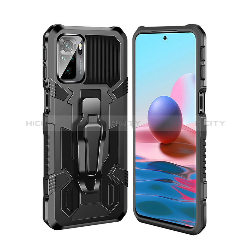 Funda Bumper Silicona y Plastico Mate Carcasa con Soporte ZJ2 para Xiaomi Redmi Note 11 SE India 4G