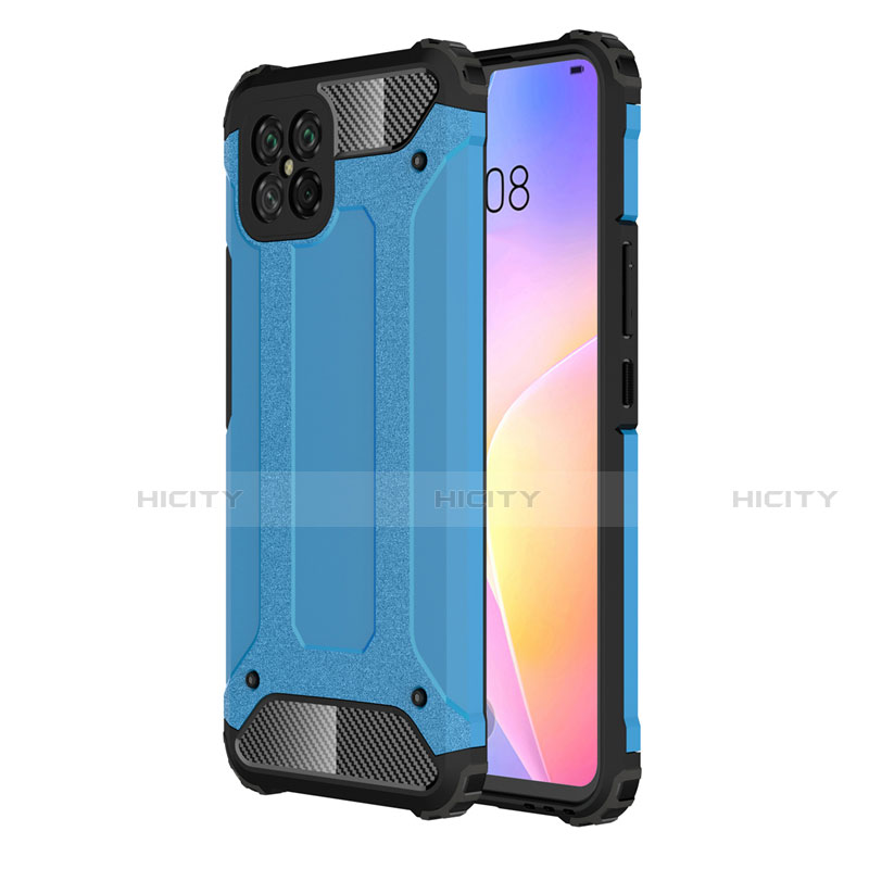 Funda Bumper Silicona y Plastico Mate Carcasa para Huawei Nova 8 SE 5G Azul Cielo