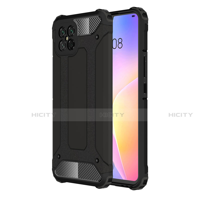 Funda Bumper Silicona y Plastico Mate Carcasa para Huawei Nova 8 SE 5G Negro