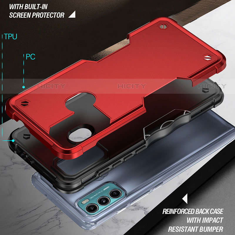 Funda Bumper Silicona y Plastico Mate Carcasa para Motorola Moto Edge 20 Lite 5G