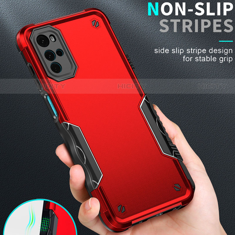 Funda Bumper Silicona y Plastico Mate Carcasa para Motorola Moto G22