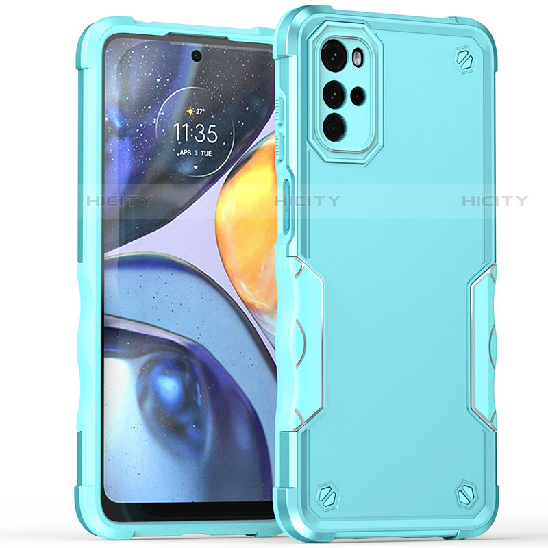 Funda Bumper Silicona y Plastico Mate Carcasa para Motorola Moto G22