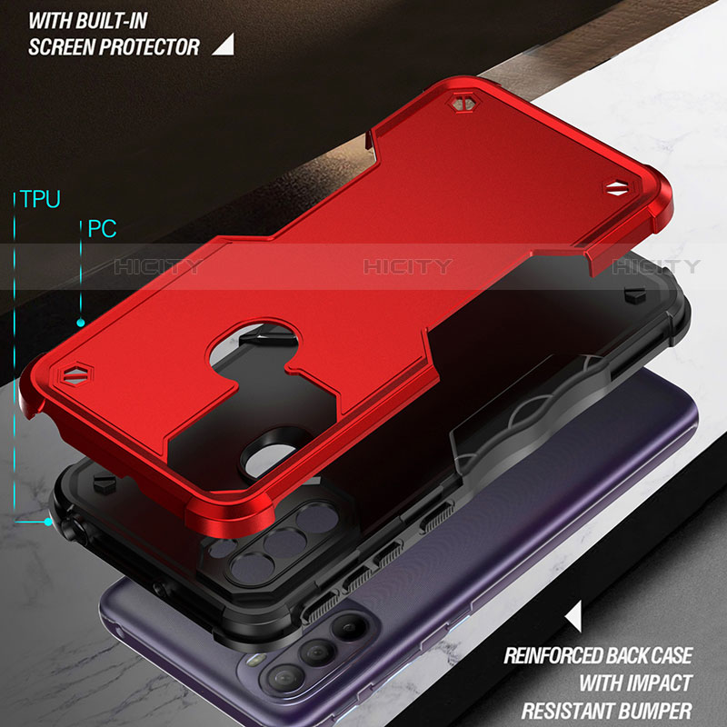 Funda Bumper Silicona y Plastico Mate Carcasa para Motorola Moto G41