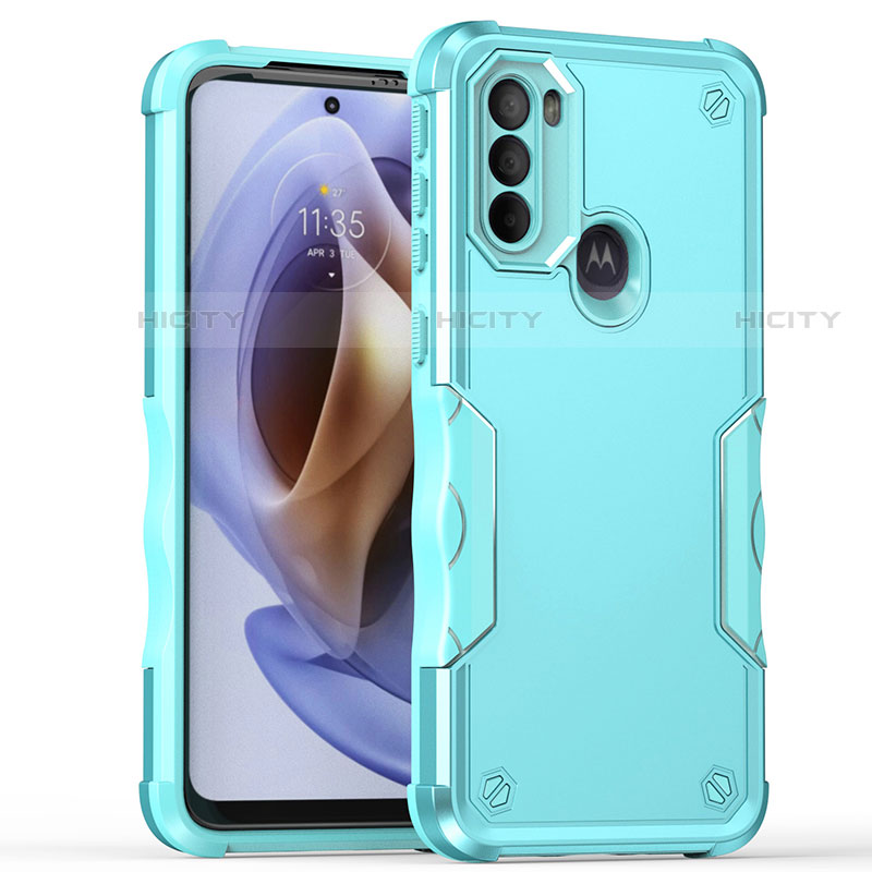 Funda Bumper Silicona y Plastico Mate Carcasa para Motorola Moto G41