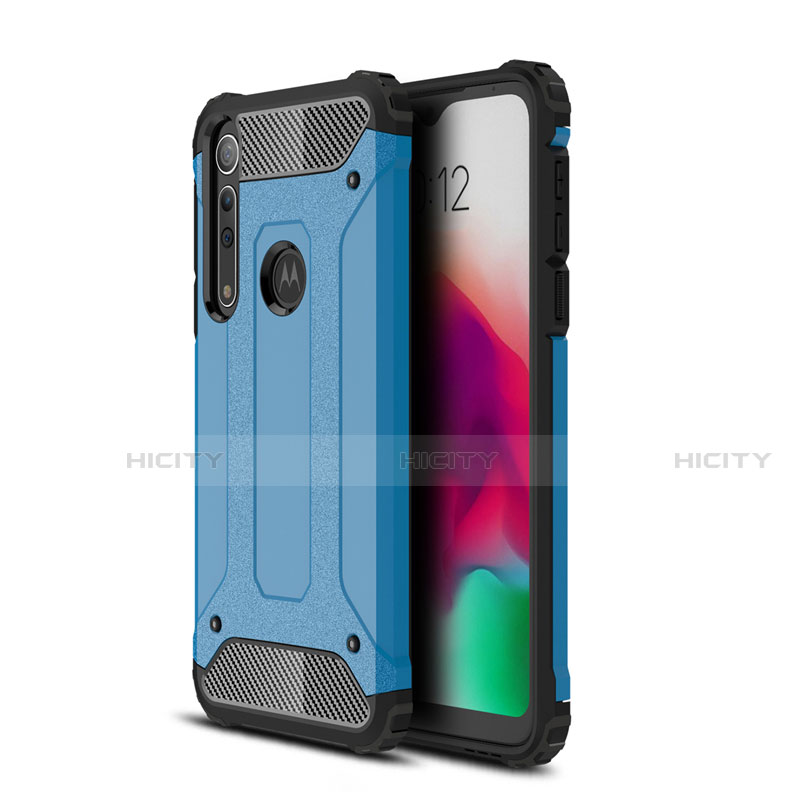 Funda Bumper Silicona y Plastico Mate Carcasa para Motorola Moto G8 Play