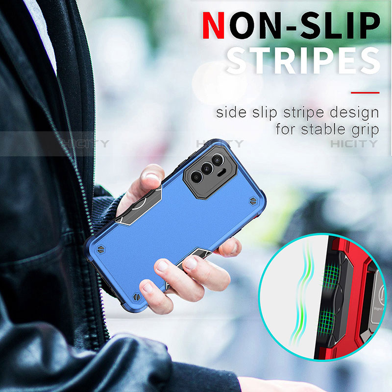 Funda Bumper Silicona y Plastico Mate Carcasa para Motorola Moto G82 5G