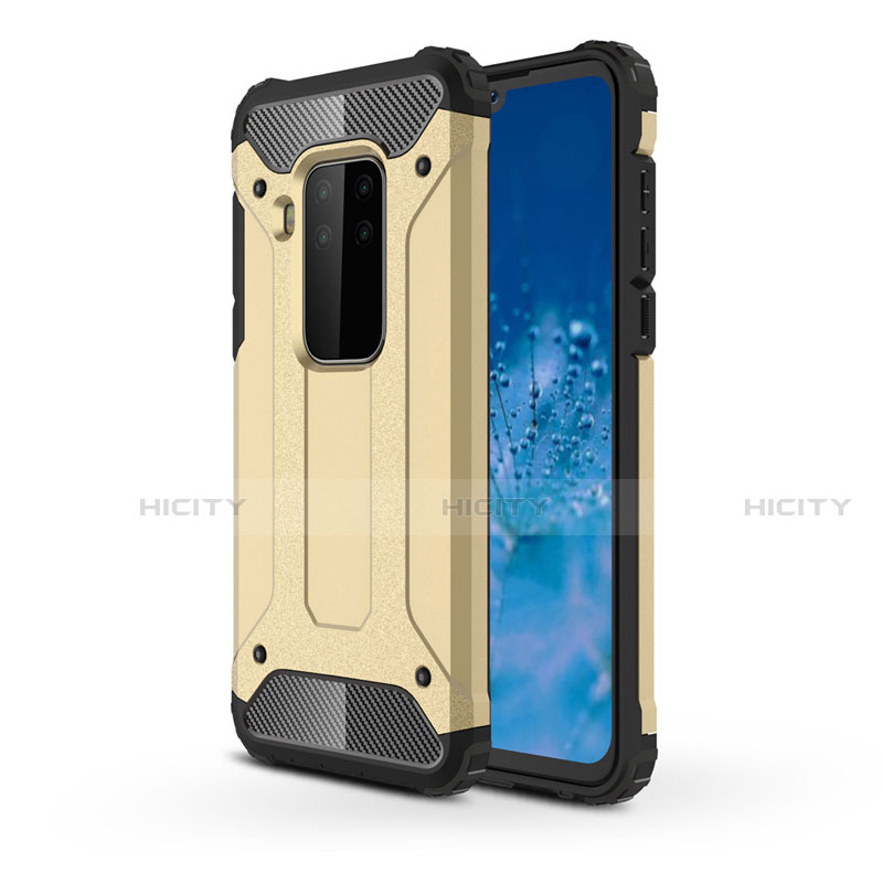 Funda Bumper Silicona y Plastico Mate Carcasa para Motorola Moto One Zoom