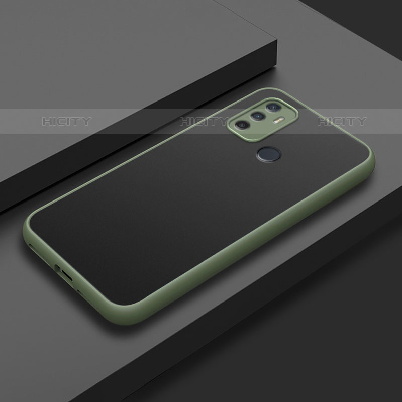 Funda Bumper Silicona y Plastico Mate Carcasa para Oppo A11s Ejercito Verde