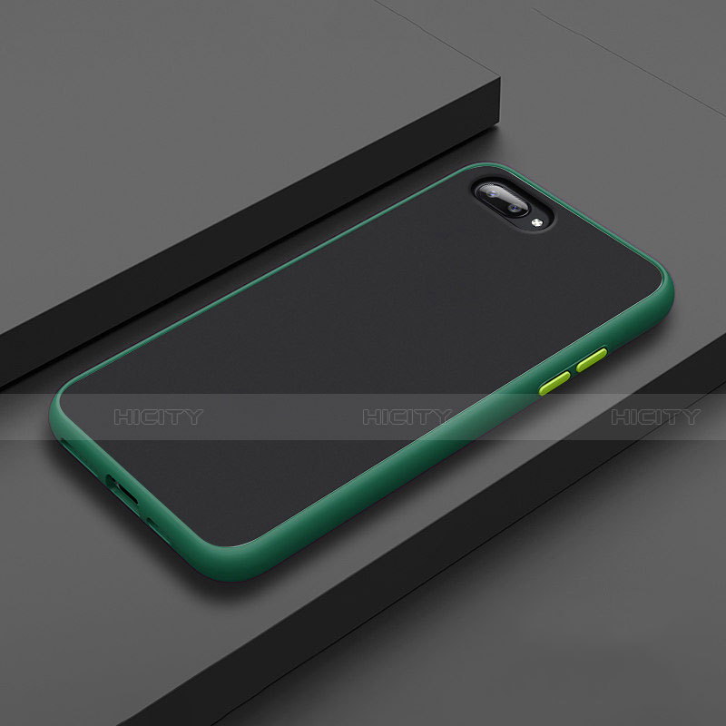 Funda Bumper Silicona y Plastico Mate Carcasa para Oppo A12e Verde